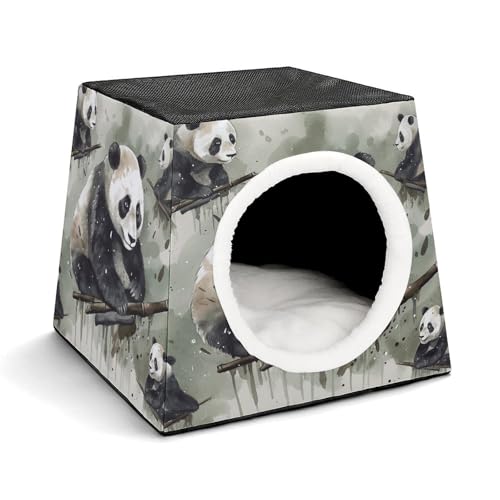 LQPMNK Tragbares Haustiernest für kleine Haustiere, Tintenmalerei, Panda-Druck-Kapsel-Design, Weltraumkapsel, Haustiernest, langlebiges Haustiernest, Haustierbett für Zuhause und Reisen LQPMNK Tragbares Haustiernest für kleine Haustiere, Tintenmalerei, Panda-Druck-Kapsel-Design, Weltraumkapsel, Haustiernest, langlebiges Haustiernest, Haustierbett für Zuhause und Reisen von LQPMNK