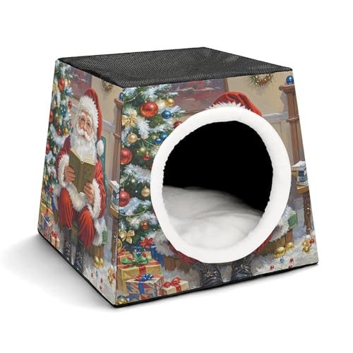 LQPMNK Tragbares Haustiernest für kleine Haustiere, Vintage Weihnachtsmann Druck Kapsel Design Weltraumkapsel Haustiernest Langlebiges Haustiernest Haustierbett für Zuhause und Reisen LQPMNK Tragbares Haustiernest für kleine Haustiere, Vintage Weihnachtsmann Druck Kapsel Design Weltraumkapsel Haustiernest Langlebiges Haustiernest Haustierbett für Zuhause und Reisen von LQPMNK