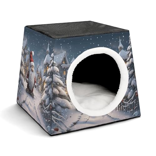 LQPMNK Tragbares Haustiernest für kleine Haustiere, Weihnachts-Schnee-Druck-Kapsel-Design, Weltraumkapsel, Haustiernest, langlebiges Haustiernest, Haustierbett für Zuhause und Reisen LQPMNK Tragbares Haustiernest für kleine Haustiere, Weihnachts-Schnee-Druck-Kapsel-Design, Weltraumkapsel, Haustiernest, langlebiges Haustiernest, Haustierbett für Zuhause und Reisen von LQPMNK