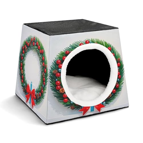 LQPMNK Tragbares Haustiernest für kleine Haustiere, Wintergirlande Druck Kapsel Design Weltraumkapsel Haustiernest Langlebiges Haustiernest Haustierbett für Zuhause und Reisen LQPMNK Tragbares Haustiernest für kleine Haustiere, Wintergirlande Druck Kapsel Design Weltraumkapsel Haustiernest Langlebiges Haustiernest Haustierbett für Zuhause und Reisen von LQPMNK
