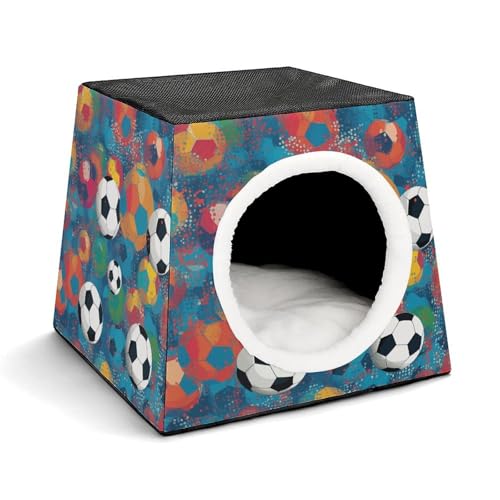 LQPMNK Tragbares Haustiernest für kleine Haustiere, buntes Fußball-Druck-Kapsel-Design, Weltraumkapsel, Haustiernest, langlebiges Haustiernest, Haustierbett für Zuhause und Reisen LQPMNK Tragbares Haustiernest für kleine Haustiere, buntes Fußball-Druck-Kapsel-Design, Weltraumkapsel, Haustiernest, langlebiges Haustiernest, Haustierbett für Zuhause und Reisen von LQPMNK