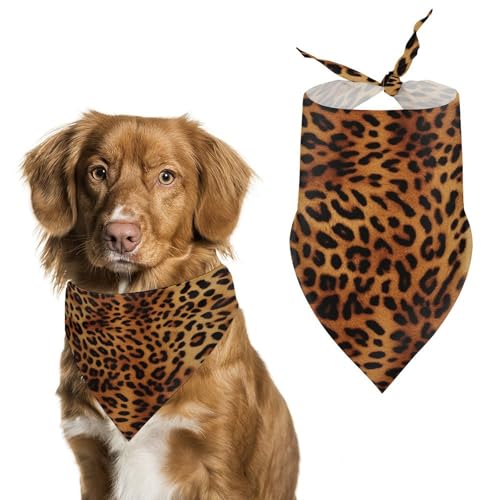 Strapazierfähiges Haustier-Halstuch, Leopardenmuster, Dreieckstuch für Hunde und Katzen, weich, stilvoll und leicht zu waschen, ideal für Spaziergänge, Fotos und mehr Strapazierfähiges Haustier-Halstuch, Leopardenmuster, Dreieckstuch für Hunde und Katzen, weich, stilvoll und leicht zu waschen, ideal für Spaziergänge, Fotos und mehr von LQPMNK