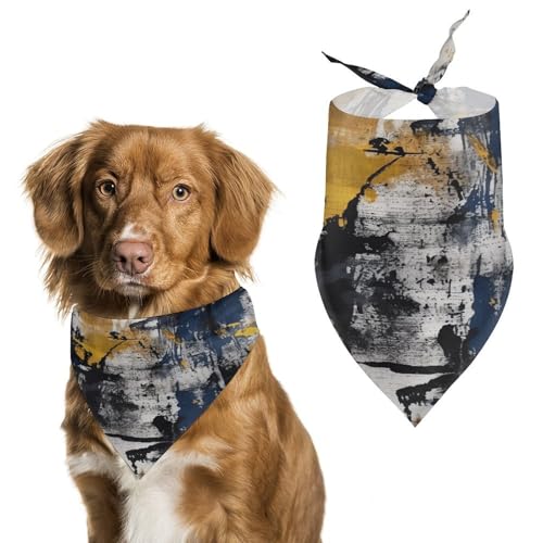 Strapazierfähiges Haustier-Halstuch, marineblauer Druck, Dreieckstuch für Hunde und Katzen, weich, stilvoll und leicht zu waschen, ideal für Spaziergänge, Fotos und mehr Strapazierfähiges Haustier-Halstuch, marineblauer Druck, Dreieckstuch für Hunde und Katzen, weich, stilvoll und leicht zu waschen, ideal für Spaziergänge, Fotos und mehr von LQPMNK