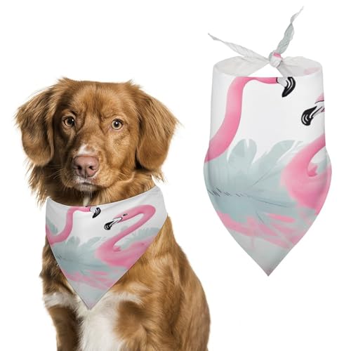 Strapazierfähiges Haustierhalstuch, Dreieckstuch mit Flamingo-Druck, für Hunde und Katzen, weich, stilvoll und leicht zu waschen, ideal für Spaziergänge, Fotos und mehr Strapazierfähiges Haustierhalstuch, Dreieckstuch mit Flamingo-Druck, für Hunde und Katzen, weich, stilvoll und leicht zu waschen, ideal für Spaziergänge, Fotos und mehr von LQPMNK