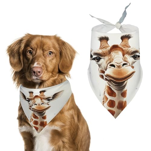 Strapazierfähiges Haustierhalstuch, Dreieckstuch mit Giraffen-Druck, für Hunde und Katzen, weich, stilvoll und leicht zu waschen, ideal für Spaziergänge, Fotos und mehr Strapazierfähiges Haustierhalstuch, Dreieckstuch mit Giraffen-Druck, für Hunde und Katzen, weich, stilvoll und leicht zu waschen, ideal für Spaziergänge, Fotos und mehr von LQPMNK
