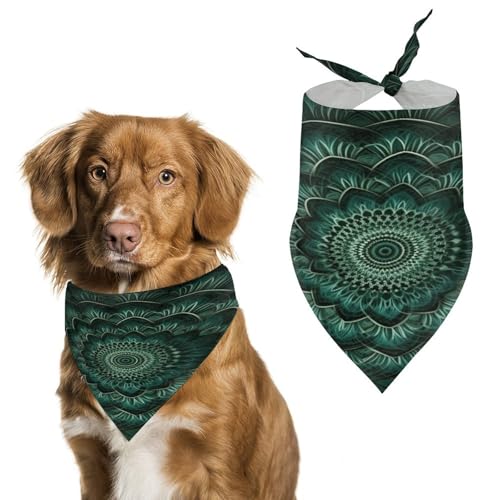Strapazierfähiges Haustierhalstuch, Dreieckstuch mit Lotus- und Vortex-Druck, für Hunde und Katzen, weich, stilvoll und leicht zu waschen, ideal für Spaziergänge, Fotos und mehr Strapazierfähiges Haustierhalstuch, Dreieckstuch mit Lotus- und Vortex-Druck, für Hunde und Katzen, weich, stilvoll und leicht zu waschen, ideal für Spaziergänge, Fotos und mehr von LQPMNK