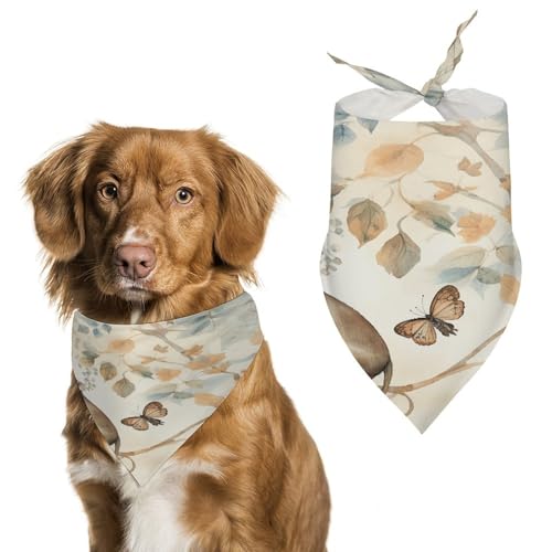 Strapazierfähiges Haustierhalstuch, Dreieckstuch mit Mäuse- und Blätteraufdruck, für Hunde und Katzen, weich, stilvoll und leicht zu waschen, ideal für Spaziergänge, Fotos und mehr Strapazierfähiges Haustierhalstuch, Dreieckstuch mit Mäuse- und Blätteraufdruck, für Hunde und Katzen, weich, stilvoll und leicht zu waschen, ideal für Spaziergänge, Fotos und mehr von LQPMNK