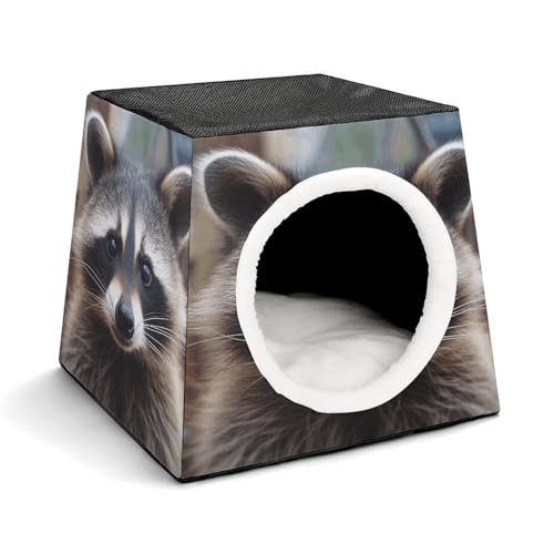 Tragbares Haustiernest für kleine Haustiere, kleiner Waschbär Gesicht Druck Kapsel Design Weltraumkapsel Haustiernest Langlebiges Haustiernest Haustierbett für Zuhause und Reisen Tragbares Haustiernest für kleine Haustiere, kleiner Waschbär Gesicht Druck Kapsel Design Weltraumkapsel Haustiernest Langlebiges Haustiernest Haustierbett für Zuhause und Reisen von LQPMNK