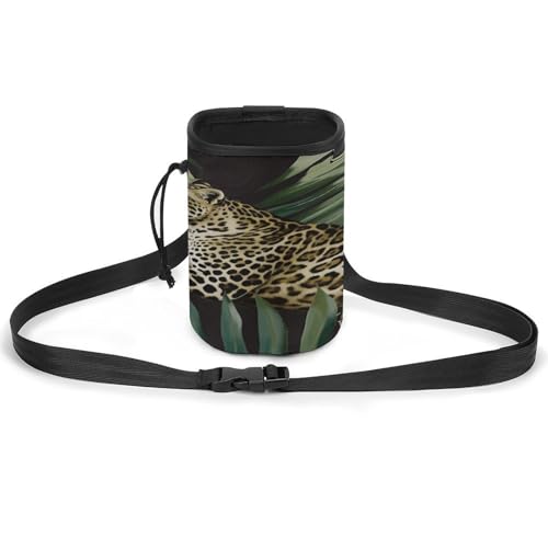 Vielseitiges Haustier-Trainingspaket, Leoparden-Palmblatt-Druck, leichte Hundetrainingstasche, tragbares Haustierzubehör, ideal für Spaziergänge mit dem Hund Vielseitiges Haustier-Trainingspaket, Leoparden-Palmblatt-Druck, leichte Hundetrainingstasche, tragbares Haustierzubehör, ideal für Spaziergänge mit dem Hund von LQPMNK