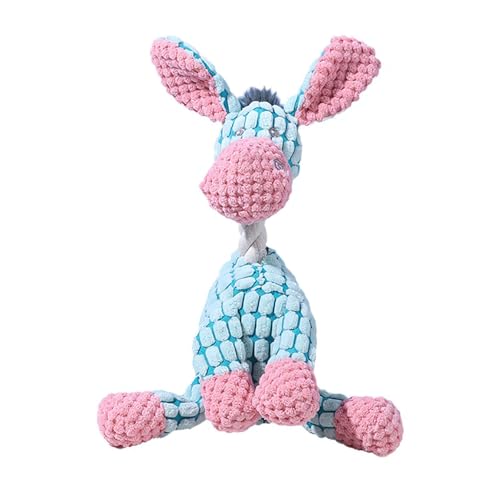 LQQDREX Kauspielzeug in Eselform, Kordsamt, Bite Buddy Kauspielzeug für Hunde, Quietschender Plüschknochen, Molar, niedlich, weich, widerstandsfähig, quietschendes Hundespielzeug für schwere Kauer LQQDREX Kauspielzeug in Eselform, Kordsamt, Bite Buddy Kauspielzeug für Hunde, Quietschender Plüschknochen, Molar, niedlich, weich, widerstandsfähig, quietschendes Hundespielzeug für schwere Kauer von LQQDREX