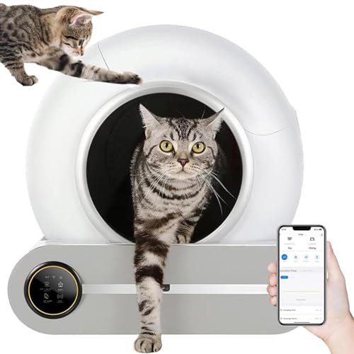 65L + 9L Grande Capacità Lettiera Autopulente per Gatti Automatica,Controllo App,Design Salvaspazio,Deodorante Ionico/Monitor Sanitario/Con Tappetino 65L + 9L Grande Capacità Lettiera Autopulente per Gatti Automatica,Controllo App,Design Salvaspazio,Deodorante Ionico/Monitor Sanitario/Con Tappetino von LQQYJSM