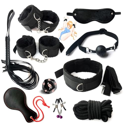 LQSSA 🅑🅓🅢🅜 Schwarzes Nylon-Trainingsbekleidung, Fitnessgeräte, 10-teiliges Set, Bequem Und Modisch, Hilfe Beim Training, Geschenk 𝓢𝓮̣𝔁 𝓑σ𝓷𝓭α𝓰𝓮 LQSSA 🅑🅓🅢🅜 Schwarzes Nylon-Trainingsbekleidung, Fitnessgeräte, 10-teiliges Set, Bequem Und Modisch, Hilfe Beim Training, Geschenk 𝓢𝓮̣𝔁 𝓑σ𝓷𝓭α𝓰𝓮 von LQSSA