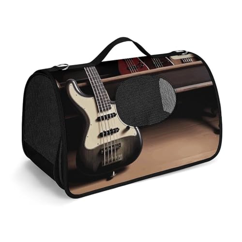 Haustier-Handtaschen, Bass-Musikinstrumente, bedruckte Haustier-Handtaschen, faltbare Haustier-Handtaschen, universelle Haustierhandtaschen Haustier-Handtaschen, Bass-Musikinstrumente, bedruckte Haustier-Handtaschen, faltbare Haustier-Handtaschen, universelle Haustierhandtaschen von LQWOK