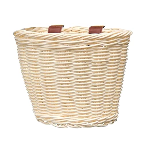 Fahrradkorb, Fahrradkorb Fahrrad Lenker Wasser Telefon Aufbewahrungsbehälter for Fahrräder Teile(Beige) von LRFNKCT