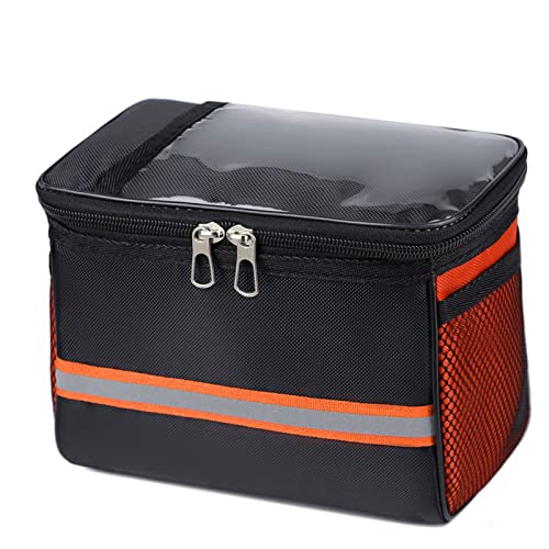 Fahrradkorb, Fahrradkorb Fahrradtasche Radfahren Fahrrad Vorderrohr Lenkerkorb Rennrad Rahmen Pannier Multifunktions-Umhängetasche(Chrysanthemum Red) von LRFNKCT