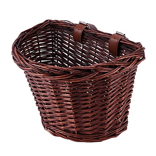 Fahrradkorb, Fahrradkorb Lady Vintage Rattan Weidenkorb Fahrrad Lenkerkörbe Fahrrad Frontkorb Fahrradkorb, Fahrradkorb Lady Vintage Rattan Weidenkorb Fahrrad Lenkerkörbe Fahrrad Frontkorb von LRFNKCT