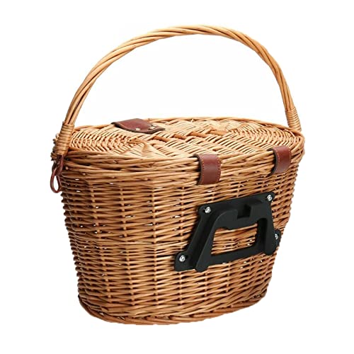 Fahrradkorb, Fahrradkorb Vintage Rattan Fahrradkörbe Fahrrad E-Bike Körbe Bike Scooter Korb Warenkorb Kunststoff Fahrradkorb, Fahrradkorb Vintage Rattan Fahrradkörbe Fahrrad E-Bike Körbe Bike Scooter Korb Warenkorb Kunststoff von LRFNKCT