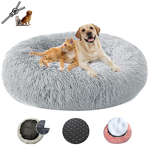 LRHRHR Haustierbett Flauschig Hundebett, Plüsch Rundes Weiches Beruhigende Hundekissen Donut Katzenbett Waschbar, Haustierbett für Katzen und Hunde-Light Brow||Ø40cm/16in LRHRHR Haustierbett Flauschig Hundebett, Plüsch Rundes Weiches Beruhigende Hundekissen Donut Katzenbett Waschbar, Haustierbett für Katzen und Hunde-Light Brow||Ø40cm/16in von LRHRHR