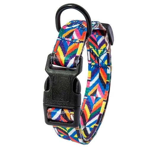 Hundehalsband und Leine im Bohemia-Stil, Set for kleine, mittelgroße und große Hunde, verstellbare Halsbänder for Welpen und Katzen, Haustierbedarf(B Collar,L 29-47cm) von LRTVAOP