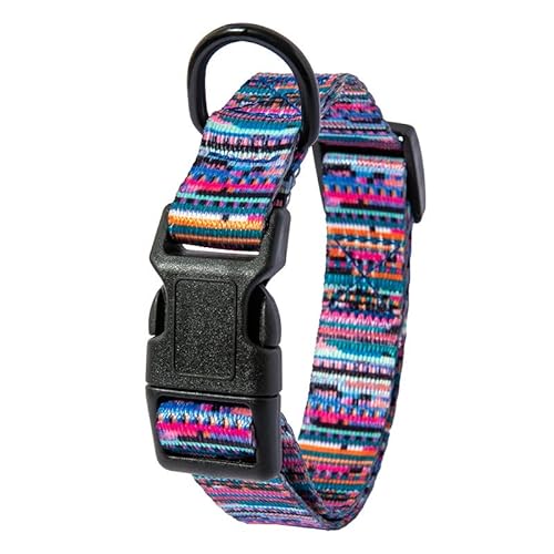 Hundehalsband und Leine im Bohemia-Stil, Set for kleine, mittelgroße und große Hunde, verstellbare Halsbänder for Welpen und Katzen, Haustierbedarf(C Collar,M 26-42cm) von LRTVAOP