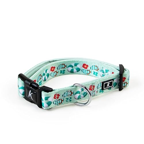 Niedliche Hundehalsbänder for kleine, mittelgroße und große Katzen, Hunde, Halsband mit Blumenmuster for männliche und weibliche Katzen(Romantic Mountains,M 2.0 cm Width) von LRTVAOP