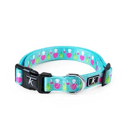 Niedliche Hundehalsbänder for kleine, mittelgroße und große Katzen, Hunde, Halsband mit Blumenmuster for männliche und weibliche Katzen breites hundehalsband(Cute Mushrooms,S 1.5 cm Width) von LRTVAOP