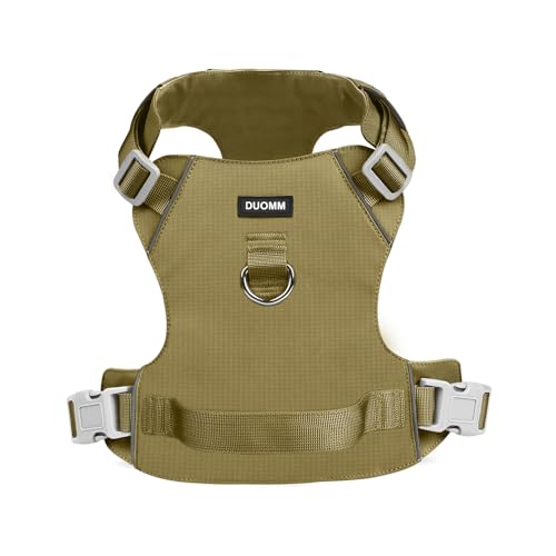 Nylon-Hundegeschirr, verbesserte wasserdichte Taktische Weste for kleine, mittelgroße und große Hunde, reflektierende Hundegeschirre breites hundehalsband(H,XS) von LRTVAOP