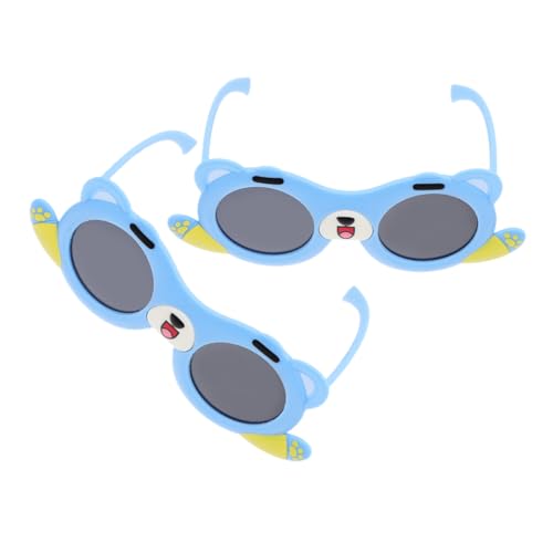 LRXIYODE 2 Stück Welpenbrille partybrille Alltagstaugliche Brillen Pool Hundebrillen Hündchen Körperpflege Geburtstag Spielzeugbrille für Sky-Blue von LRXIYODE