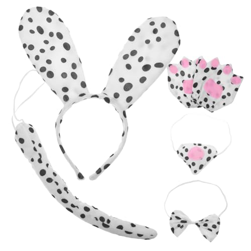 LRXIYODE Geflecktes Hunde Stirnband Set Welpenkostüme Für Kleine Hunde Welpenkostüm Hundezubehör Hundekostüme Hundebekleidung Tierohren Und Schwanzkostüm Hunde Cosplay Kostüm LRXIYODE Geflecktes Hunde Stirnband Set Welpenkostüme Für Kleine Hunde Welpenkostüm Hundezubehör Hundekostüme Hundebekleidung Tierohren Und Schwanzkostüm Hunde Cosplay Kostüm von LRXIYODE