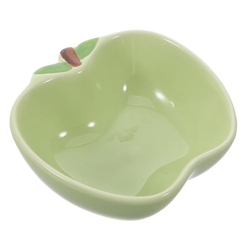 LRXIYODE Keramischer Hamster Futter und Wassernapf im Apfel Design Langlebig und Leicht zu Reinigen für Hamster Chinchillas und Kleine Tiere Multifunktional als Futternapf von LRXIYODE