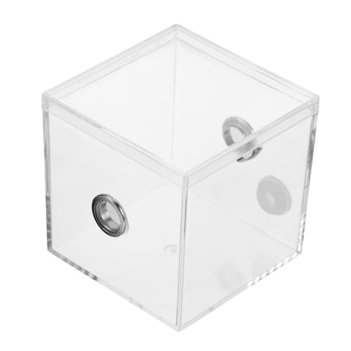 LRXIYODE Transparentes Insekten Reptilien Terrarium mit Hoher Sichtbarkeit Pflegeleichtes Faunarium für Heim und Garten Vielseitiger Käfig für Kricket Spinnen und Heuschrecken von LRXIYODE