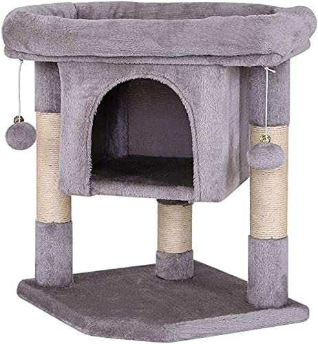 Kletterbaum Katzenkratzbaum Katzenbaum Katzenkletterbaum Katzenaktivitätszentrum Kätzchen Möbel Spielhaus Kratzbaum Turm mit Sisal Kratzbäumen LSDRALOBOOE 716 von LSDRALOBOOE