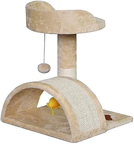 Kletterbaum Katzenkratzbaum Katzenbaum Katzenklettern Katzennest mit großer Kletterplattform Kratzbaum Katzenklettervilla Regal Kletterkatzenkralle LSDRALOBOOE 716 von LSDRALOBOOE