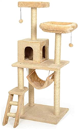 Kletterbaum Katzenkratzbaum Katzenbaum Kratzbaum Dreifachplattformen/Turmmöbel mit Sisalbezug LSDRALOBOOE 714 von LSDRALOBOOE