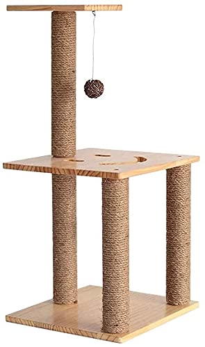 Kratzbaum Katzenbaum Kratzbaum Kletterbaum Katzensäule Sisal Seil Katzengreifbrett Hausgemachte Schleifkralle Spielzeug Katzenklettergerüst Massivholz Kratzbaum Katzenplattform LSDRALOBOOE 721 von LSDRALOBOOE