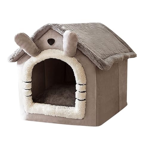 Gemütliches Hundebett für Katzen und Hunde, Plüsch, mit abnehmbarem Kissen, warmes Bett für kleine Haustiere Gemütliches Hundebett für Katzen und Hunde, Plüsch, mit abnehmbarem Kissen, warmes Bett für kleine Haustiere von LSHTAR