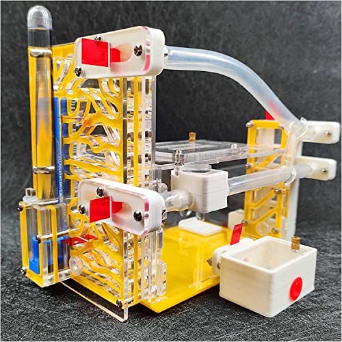 Ameisenfarm, Ameisenzuchtnest, Ameisenfarm, 3D-Ameisennest mit Futterbereich, feuchtigkeitsspendender Wasserturm, Insektenameisenhaus, Villa, Haustierwerkstatt, 11 x 15 x 21 cm (Farbe: Rot) (Farbe: Bl von LSSEDA