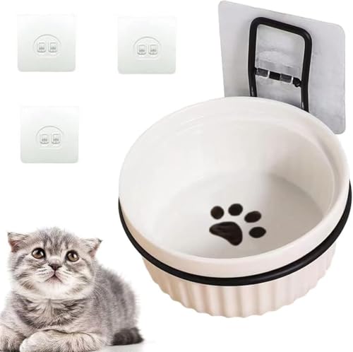 Premium Hundenapf Keramik,hundenapf katzennapf Keramik Futternapf Katze mit Eisen Halter für kleine Hunde und Katzen, Näpfe mit Futterstation aus Eisen + Hakenaufkleber Premium Hundenapf Keramik,hundenapf katzennapf Keramik Futternapf Katze mit Eisen Halter für kleine Hunde und Katzen, Näpfe mit Futterstation aus Eisen + Hakenaufkleber von LSUO BAOFU