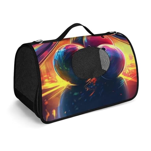 Haustier-Handtasche, Bowlingbälle, bedruckt, tragbar, für den Außenbereich, Katzentasche, Geldbörse, kleine Hundetrage für Reisen/Auto/Outdoor Haustier-Handtasche, Bowlingbälle, bedruckt, tragbar, für den Außenbereich, Katzentasche, Geldbörse, kleine Hundetrage für Reisen/Auto/Outdoor von LSWQK