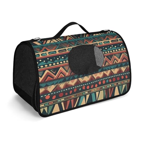 Haustier-Handtasche, Indianer, bedruckt, tragbar, für den Außenbereich, Katzentasche, Geldbörse, kleine Hundetrage für Reisen/Auto/Outdoor Haustier-Handtasche, Indianer, bedruckt, tragbar, für den Außenbereich, Katzentasche, Geldbörse, kleine Hundetrage für Reisen/Auto/Outdoor von LSWQK