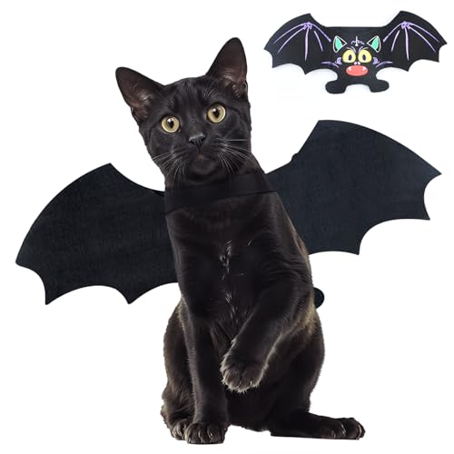 Haustier Fledermaus Kostüm Katze Halloween Kostüme Hund Halloween Kostüme für Kätzchen Welpen Cosplay Party (M) von LSYZHX