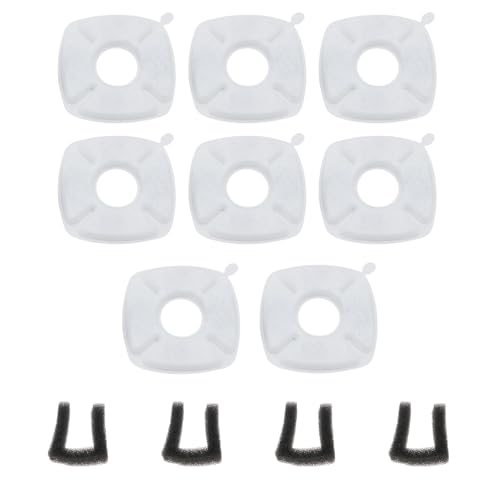 LT Easiyl 8 Stück Wasserersatzfilter Hundewasserfilter Katzenbrunnenfilter 10 X 10 cm Kompatibel mit 135 Oz/4 L Hundewassernapf-Spender mit 4 Schwämmen von LT Easiyl