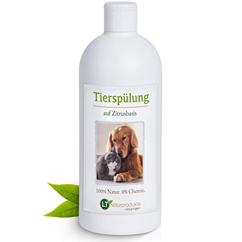 LT-NATURPRODUKTE Tierspülung, Bio-Pflegespülung/Conditioner, Chemie- und seifenfrei, hypoallergen, 500 ml, auf Zitrusbasis von LT-Naturprodukte