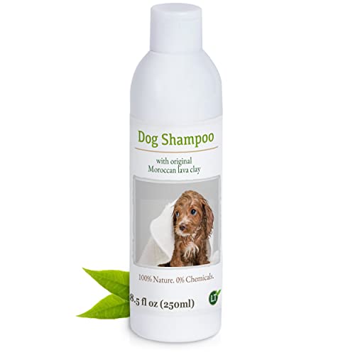 LT-Naturprodukte Bio Hundeshampoo | hypoallergen und seifenfrei | Juckreizlindernd mit marokkanischer Lavaerde | für Langfell und Kurzfell | 250ml von LT-Naturprodukte