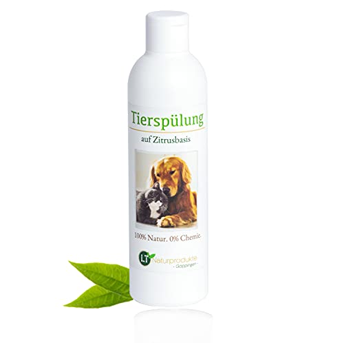 LT-NATURPRODUKTE Tierspülung, Bio-Pflegespülung/Conditioner, Chemie- und seifenfrei, hypoallergen, 250ml, auf Zitrusbasis von LT-Naturprodukte