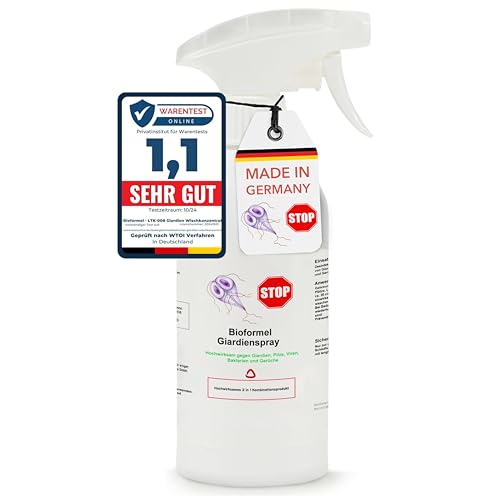 LTK-008 BIODELTA Giardien Spray 0,5L Wischkonzentrat für Hund, Katze & co - Haustier Hygiene Spray - Giardien Desinfektionsmittel gegen Viren Bakterien & Pilze - effektiver Geruchsentferner von LTK-008