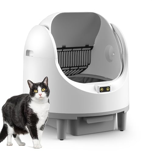 Katzenklo Selbstreinigend Katzentoilette XXL Automatische Katzenklo mit Öffnung von Oben, App-Steuerung, Sicherheitssensor, Geruchsbeseitigung, Große Fassungsvermögen Cat Litter Box für Mehrere Katzen Katzenklo Selbstreinigend Katzentoilette XXL Automatische Katzenklo mit Öffnung von Oben, App-Steuerung, Sicherheitssensor, Geruchsbeseitigung, Große Fassungsvermögen Cat Litter Box für Mehrere Katzen von LTPAG