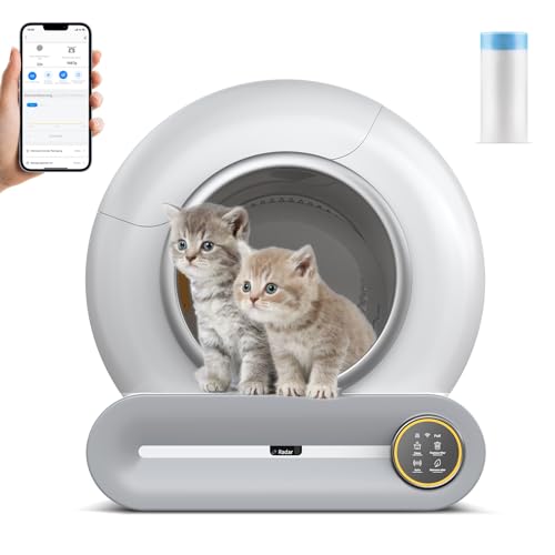 Katzentoilette katzenklo selbstreinigende Elektrische, 68L Automatisch Selbstreinigende katzentoilette mit Müllsäcken, Niedriger Einstieg/APP Steuerung/Desodorierer/Health Monitor für Mehrere Katzen Katzentoilette katzenklo selbstreinigende Elektrische, 68L Automatisch Selbstreinigende katzentoilette mit Müllsäcken, Niedriger Einstieg/APP Steuerung/Desodorierer/Health Monitor für Mehrere Katzen von LTPAG