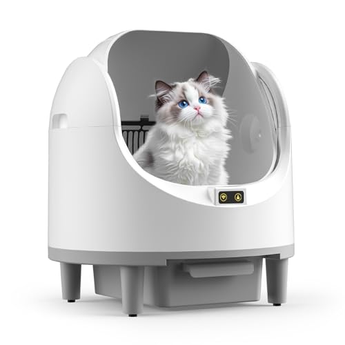 Offene Katzenklo Selbstreinigend Katzentoilette XXL, Katzentoilette Selbstreinigend, App-Steuerung, Sicherheitssensor, Große Fassungsvermögen Anti Pinch Self Cleaning Cat Litter Box für Mehrere Katzen Offene Katzenklo Selbstreinigend Katzentoilette XXL, Katzentoilette Selbstreinigend, App-Steuerung, Sicherheitssensor, Große Fassungsvermögen Anti Pinch Self Cleaning Cat Litter Box für Mehrere Katzen von LTPAG