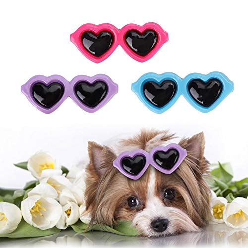 LTSQIN 3 Stück Haustier-Haarspangen, Hunde-Haarspangen, Haarnadel, Brillenform, Fellpflege-Zubehör, Haustier-Haarspangen, Zubehör für Katzen, kleine Hunde LTSQIN 3 Stück Haustier-Haarspangen, Hunde-Haarspangen, Haarnadel, Brillenform, Fellpflege-Zubehör, Haustier-Haarspangen, Zubehör für Katzen, kleine Hunde von LTSQIN